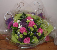 Pink & Purple Hand Tied Bouquet