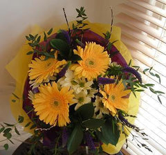 Sunshine Yellow Hand Tied Bouquet